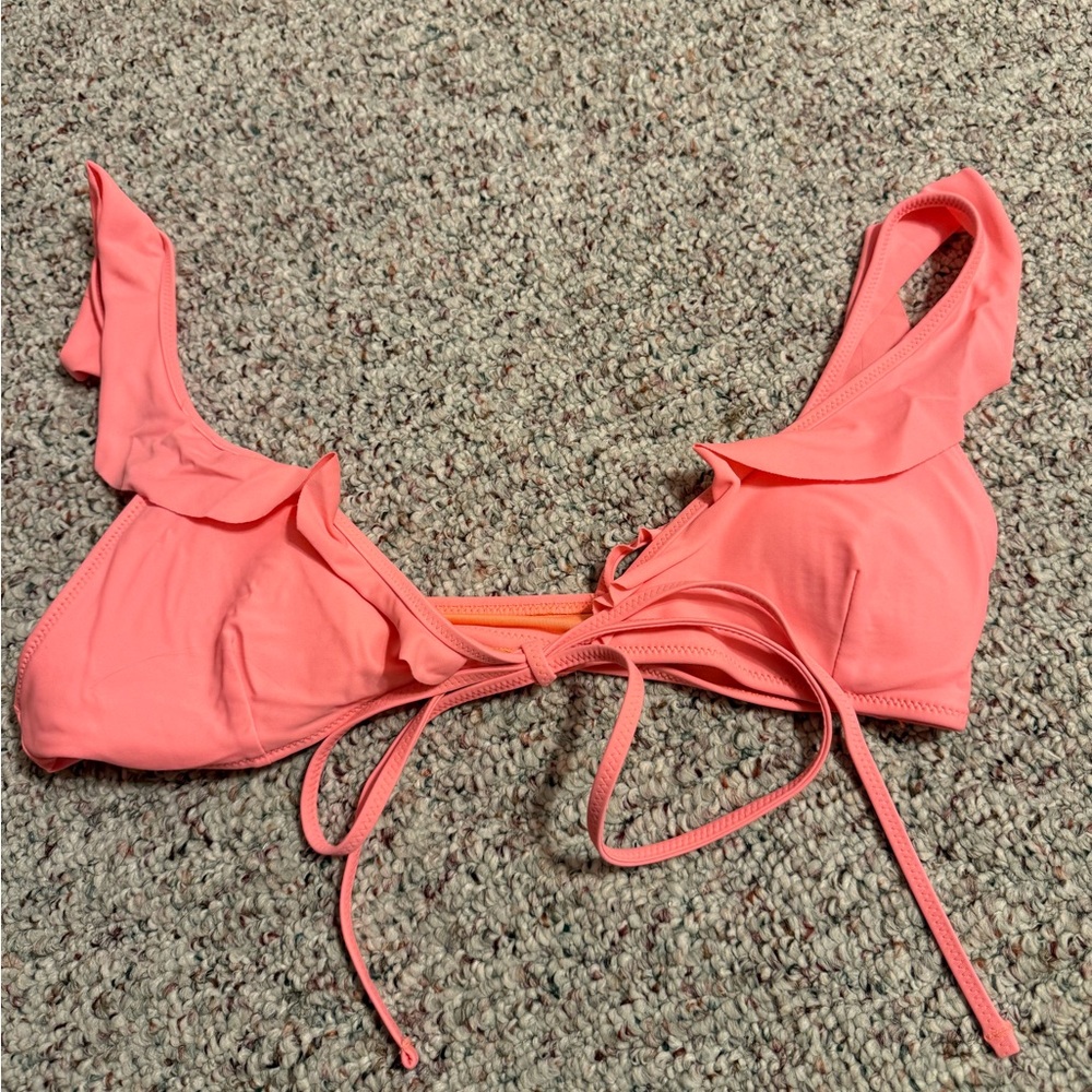 Aerie pink bikini top